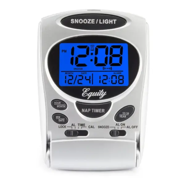 31300 LCD Digital Fold-Up Travel Alarm Clock - Image 2