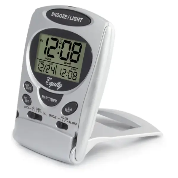 31300 LCD Digital Fold-Up Travel Alarm Clock - Image 3