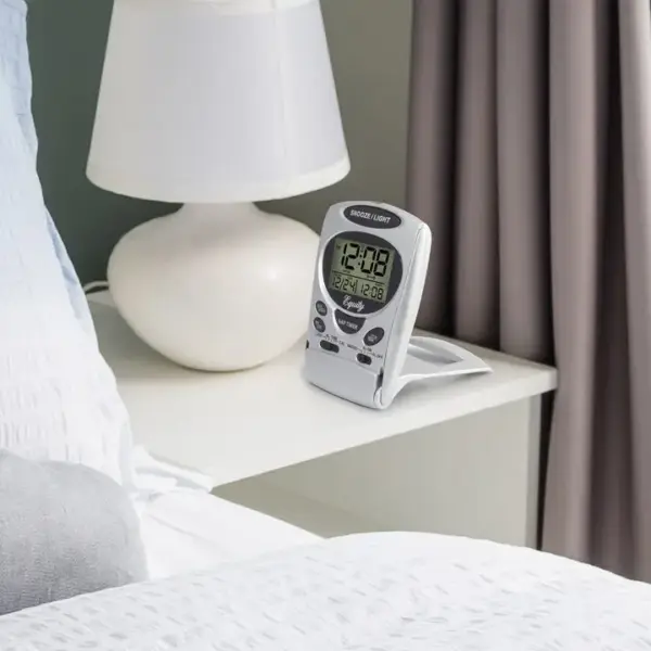 31300 LCD Digital Fold-Up Travel Alarm Clock - Image 4