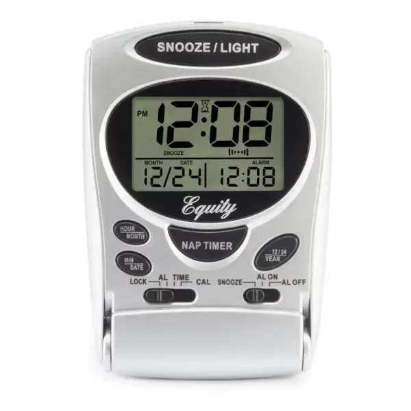 31300 LCD Digital Fold-Up Travel Alarm Clock